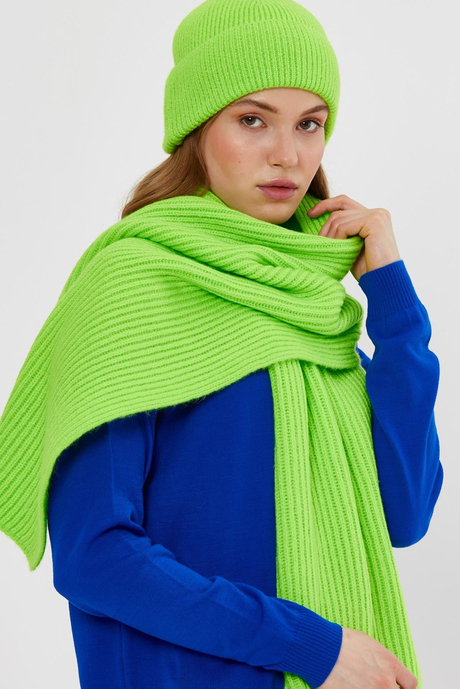 Neon Yeşil Triko Bere SWH4573NY