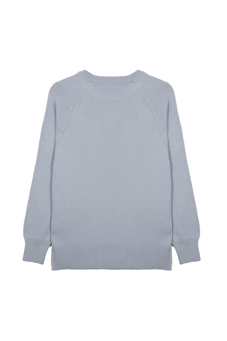 Açık Mavi Bisiklet Yaka Kazak