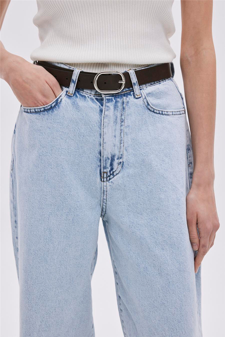 AÇIK MAVİ BOL PAÇALI JEAN