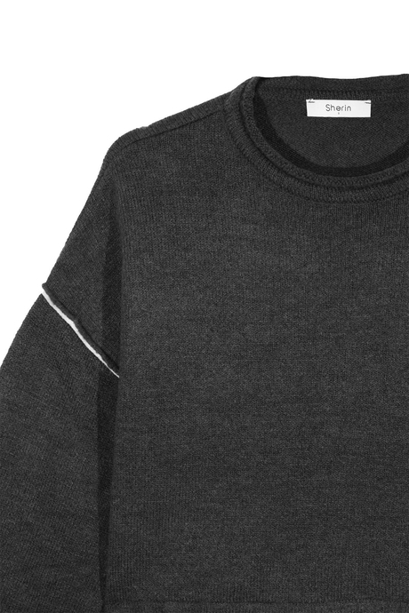 Antrasit Basic Triko Kazak