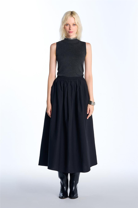 Antraist Düz Basic Triko Kazak