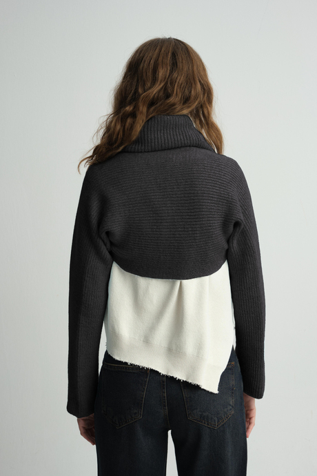 Antrasit Triko Bolero