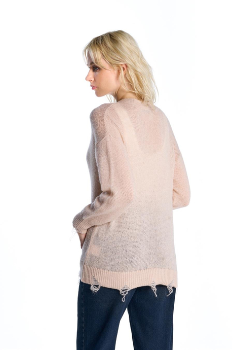 BEJ YIRTIK DETAYLI HIRKA