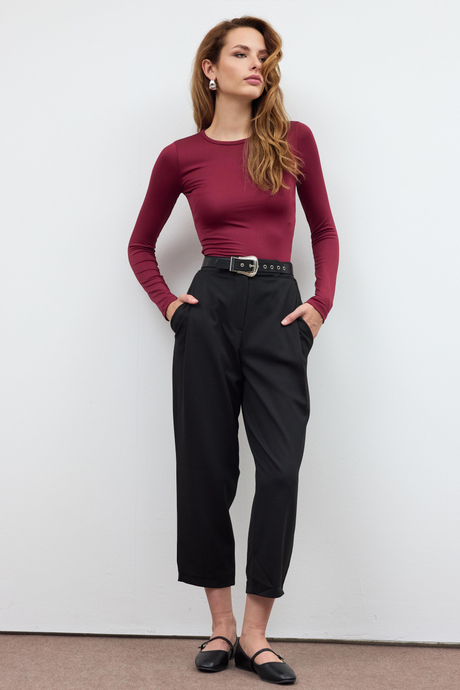 Bordo BİSİKLET YAKA BASİC BODY