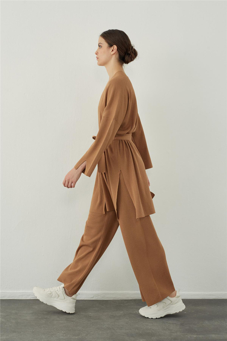 Boru paça basic triko pantolon