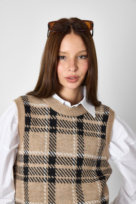 Camel EKOSELİ BİSİKLET YAKA YELEK