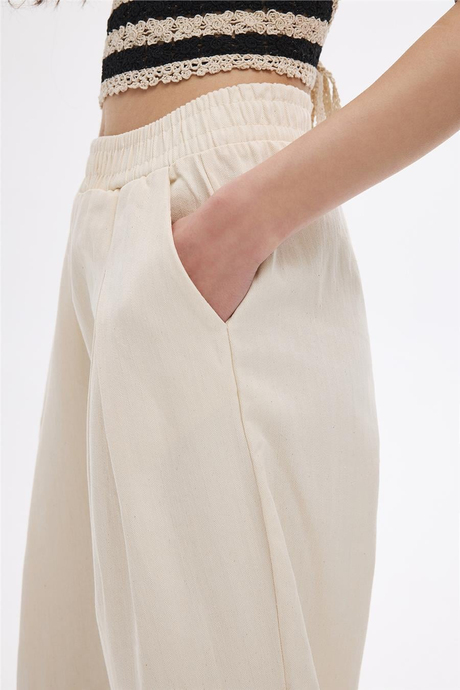 Çift Pensli Carrot Fit Pantolon 