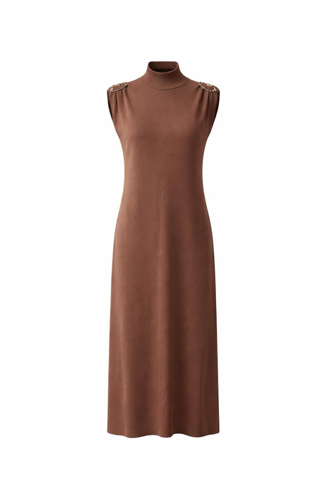 Kahve Tokalı Elbise