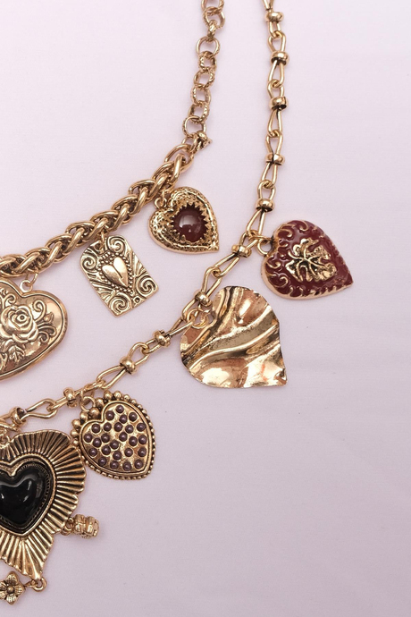 Kalpli Charm Kolye (İkili)