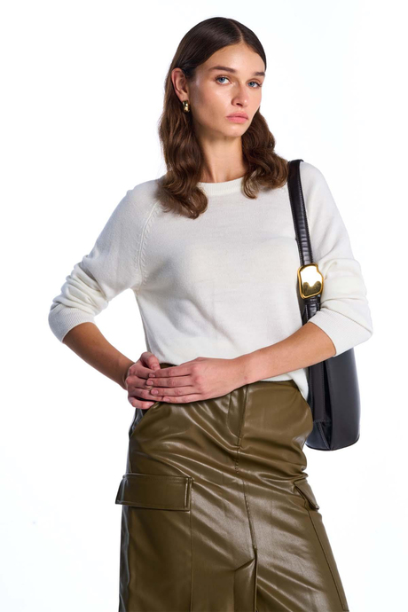 Kemik Bisiklet Yaka Kazak