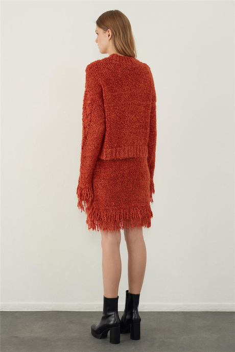 SAÇ ÖRGÜLÜ PÜSKÜLLÜ TAKIM