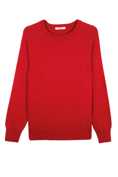 Kırmızı Bisiklet Yaka Kazak