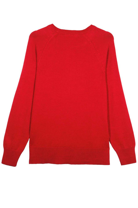 Kırmızı Bisiklet Yaka Kazak