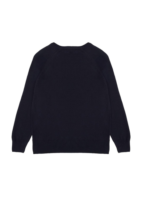 Lacivert Bisiklet Yaka Kazak