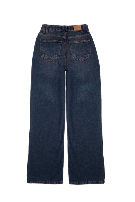 Lacivert Straight Fit Jean