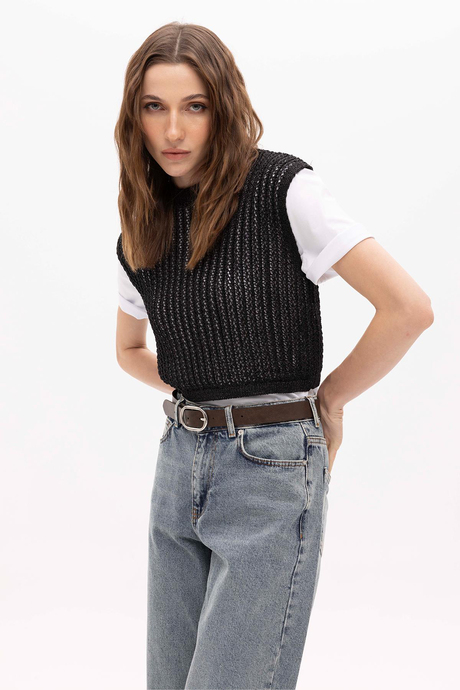 MAVİ BOL PAÇALI JEAN