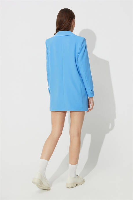 Mavi Tek Düğmeli Oversize Blazer Ceket SS23J4709MA