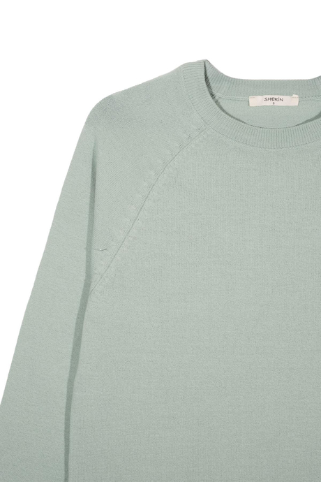 Mint Bisiklet Yaka Kazak