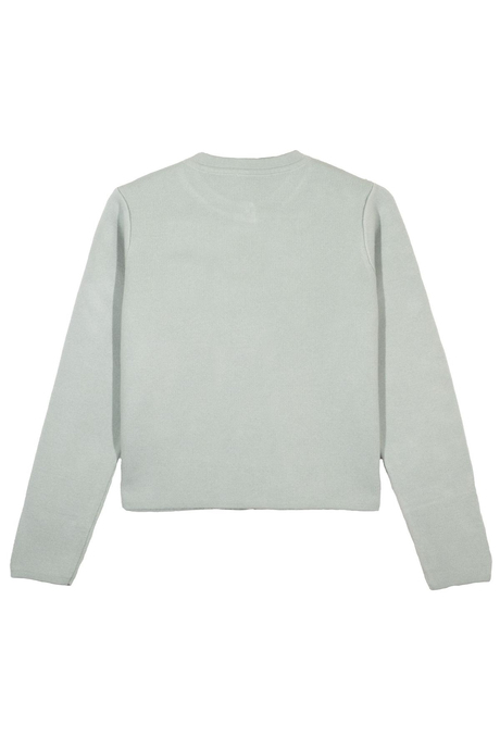 Mint Düğmeli Triko Hırka