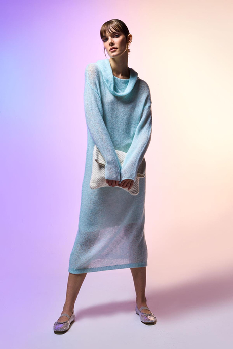 Mint Transparan Elbise