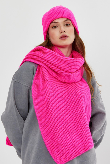 Neon Pembe Triko Bere SWH4573NP