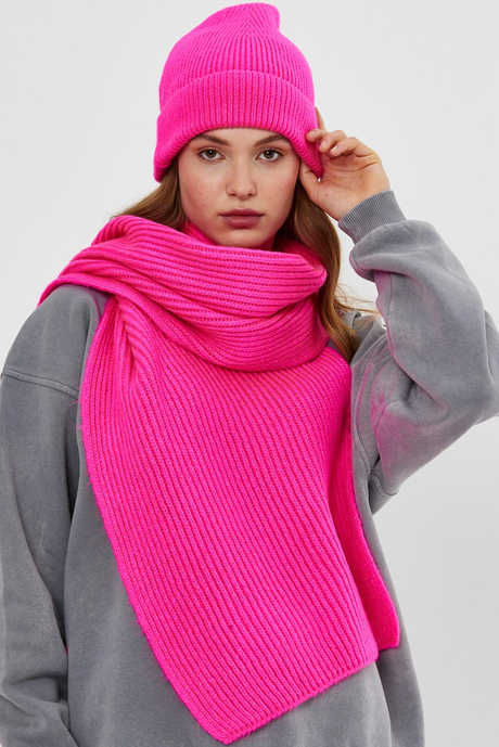 Neon Pembe Triko Bere SWH4573NP