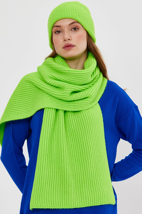 Neon Yeşil Triko Atkı SWW4574NY