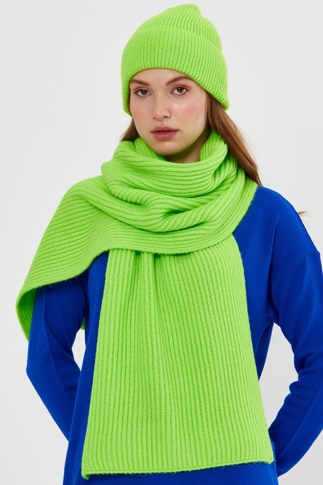Neon Yeşil Triko Bere SWH4573NY