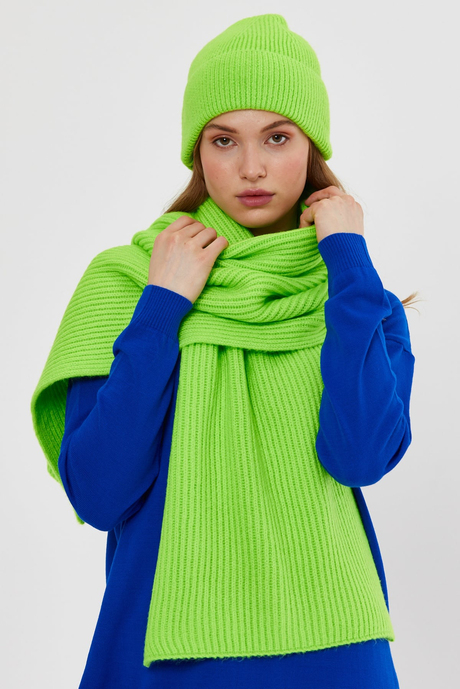 Neon Yeşil Triko Bere SWH4573NY
