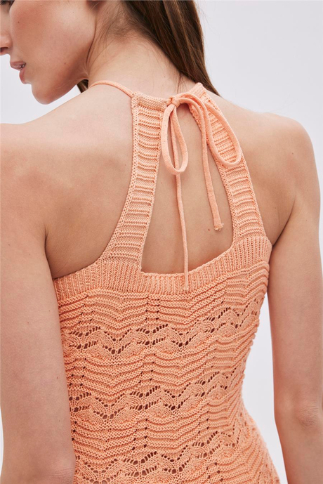 AJURLU TRİKO ELBİSE