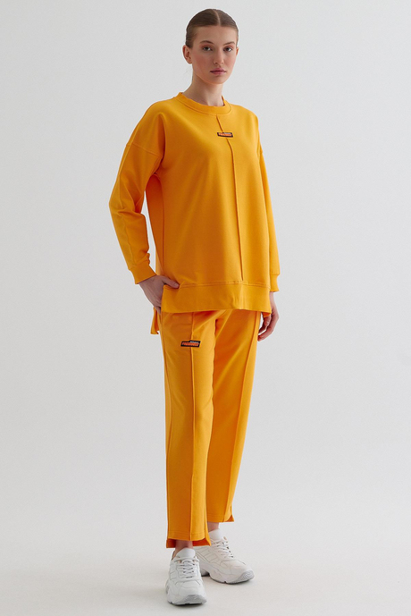 Oranj Oversize Örme Takım SS23TK4698OR