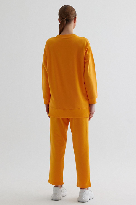 Oranj Oversize Örme Takım SS23TK4698OR