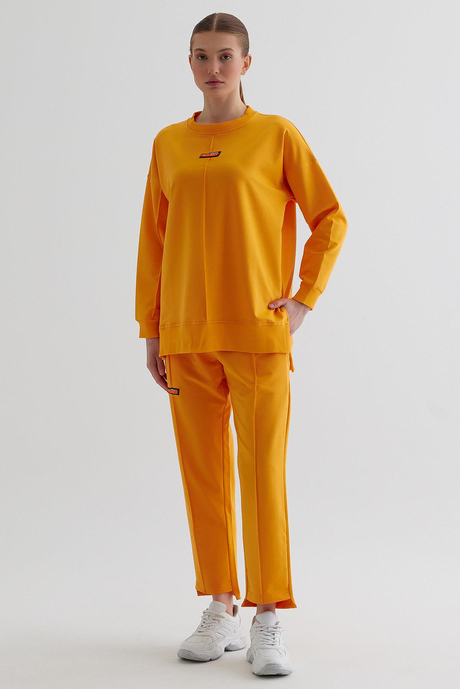 Oranj Oversize Örme Takım SS23TK4698OR