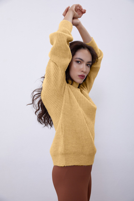 Sarı Kısa Tüp Kazak SWK4333SR