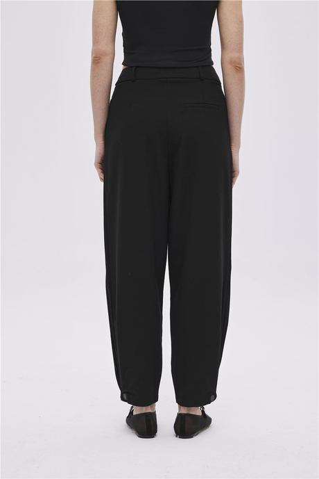 SİYAH YÜKSEK BEL KUMAŞ PANTOLON