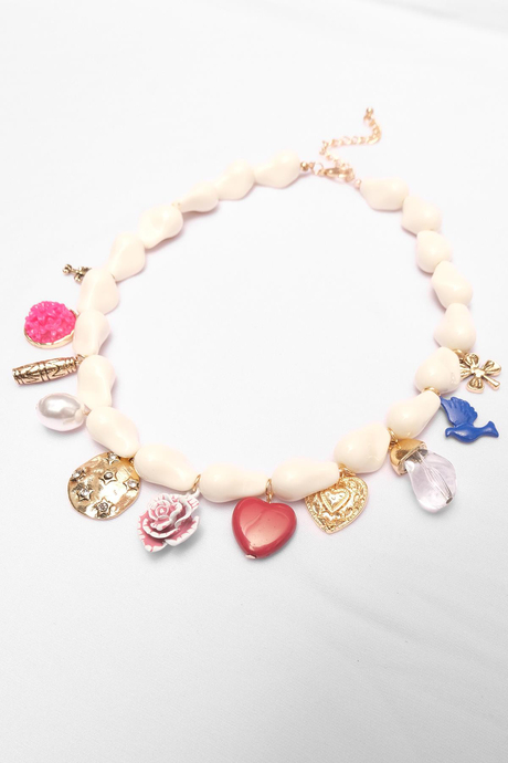 Suni İncili Charm Kolye