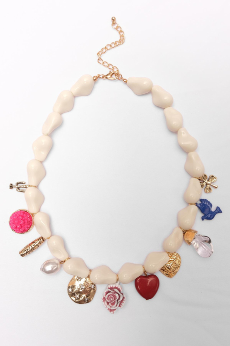 Suni İncili Charm Kolye