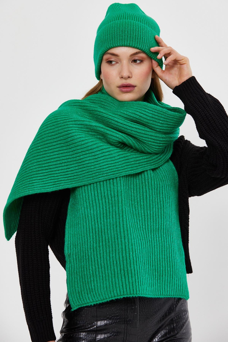 Yeşil Triko Bere SWH4573YE