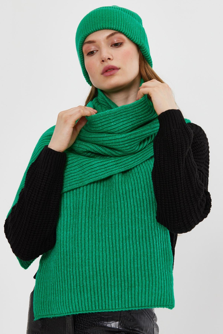 Yeşil Triko Bere SWH4573YE