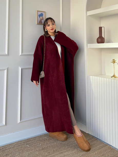 Asel Triko Hırka Bordo