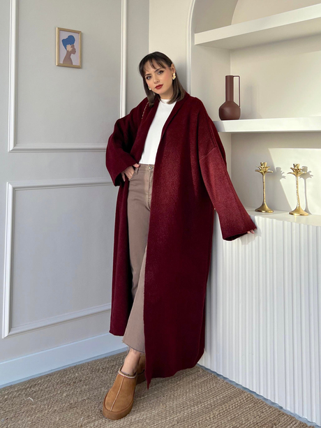 Asel Triko Hırka Bordo