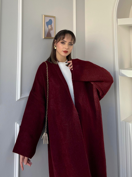Asel Triko Hırka Bordo