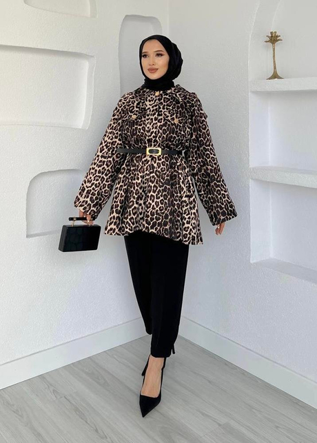 Astarlı Desenli Ceket Bej
