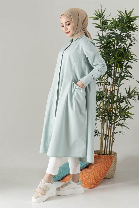 Balon Cepli Tunik - Mint