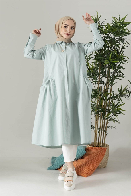 Balon Cepli Tunik - Mint