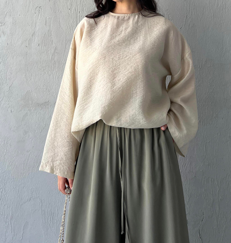 MODA ALA Basic Keten Gömlek Taş | Şık ve Rahat Tesettür GömlekBasic Keten Gömlek Taş
