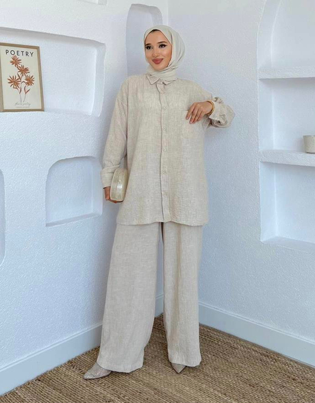 Basic Keten Takım Taş - Moda AlaBasic Keten Takım Taş