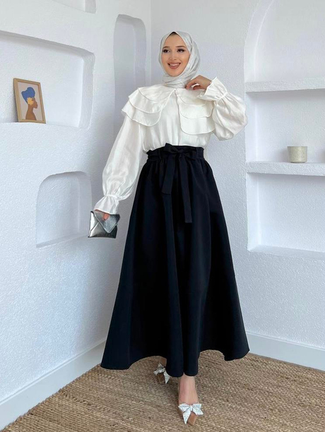 Belden Bağlamalı Etek Siyah - Moda AlaBelden Bağlamalı Etek Siyah