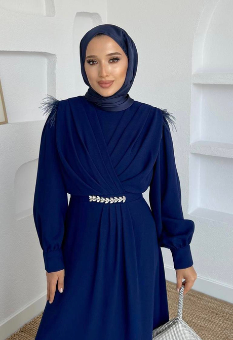 Beli Taşlı Krep Drapeli Elbise Lacivert - Moda AlaBeli Taşlı Krep Drapeli Elbise Lacivert