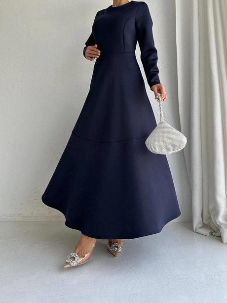 Çan Model Scuba Elbise Lacivert